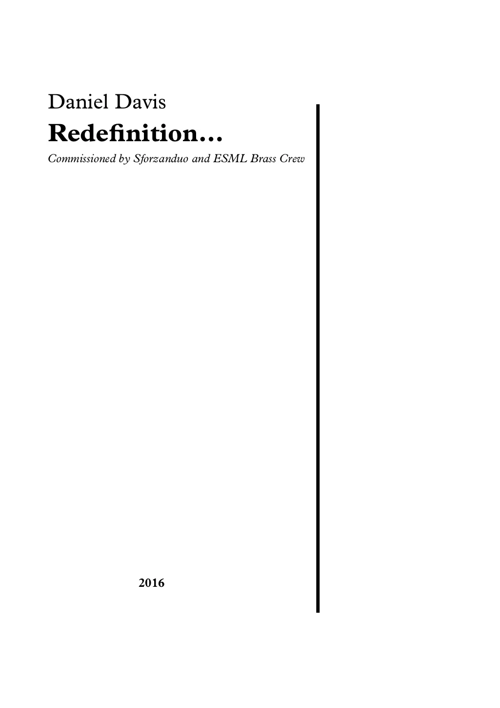 Redefinition... (2016)