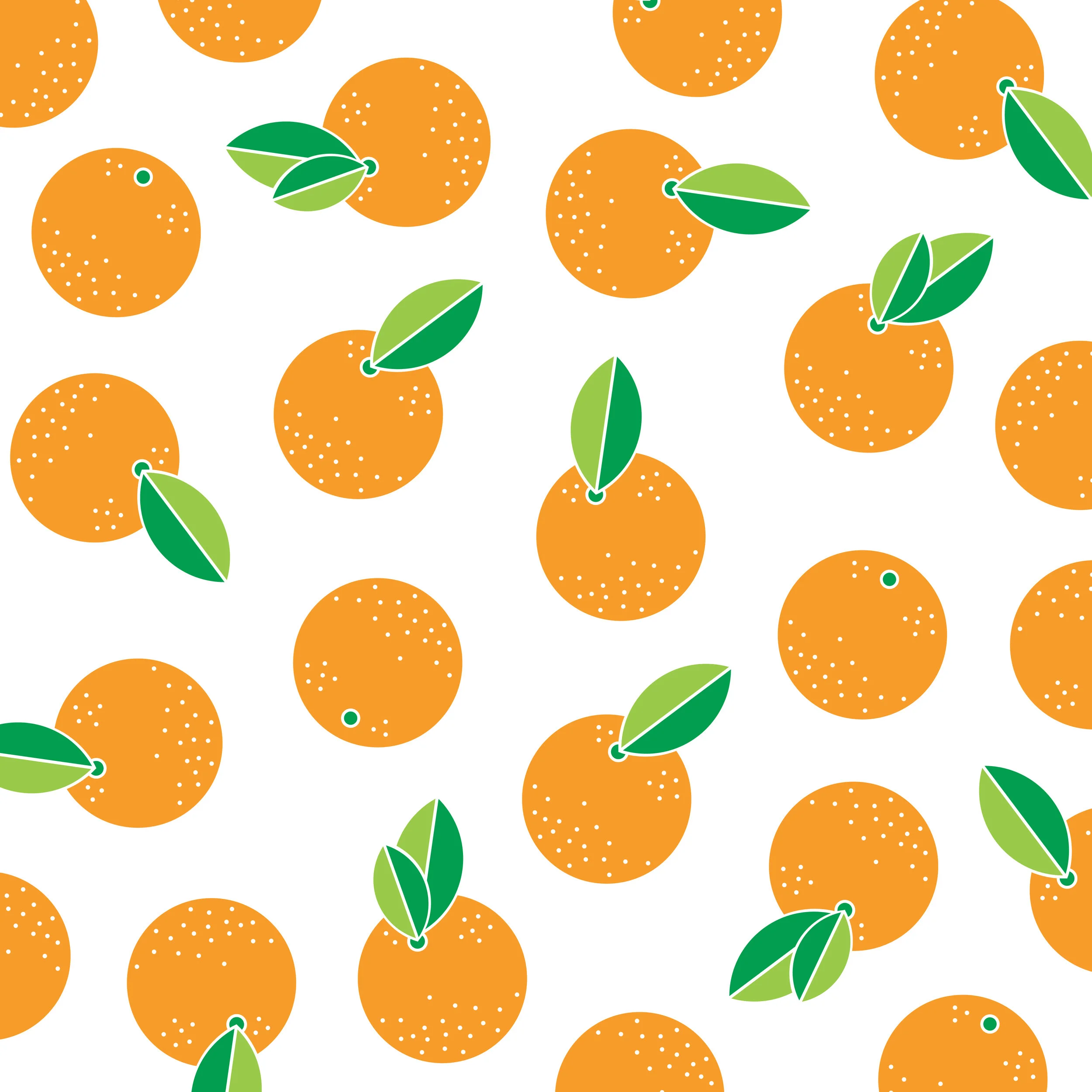 I'm in love with all the orange trees just hanging out in people's yards here in CA, so I wanted to make a print that makes me feel as summery as those trees. 