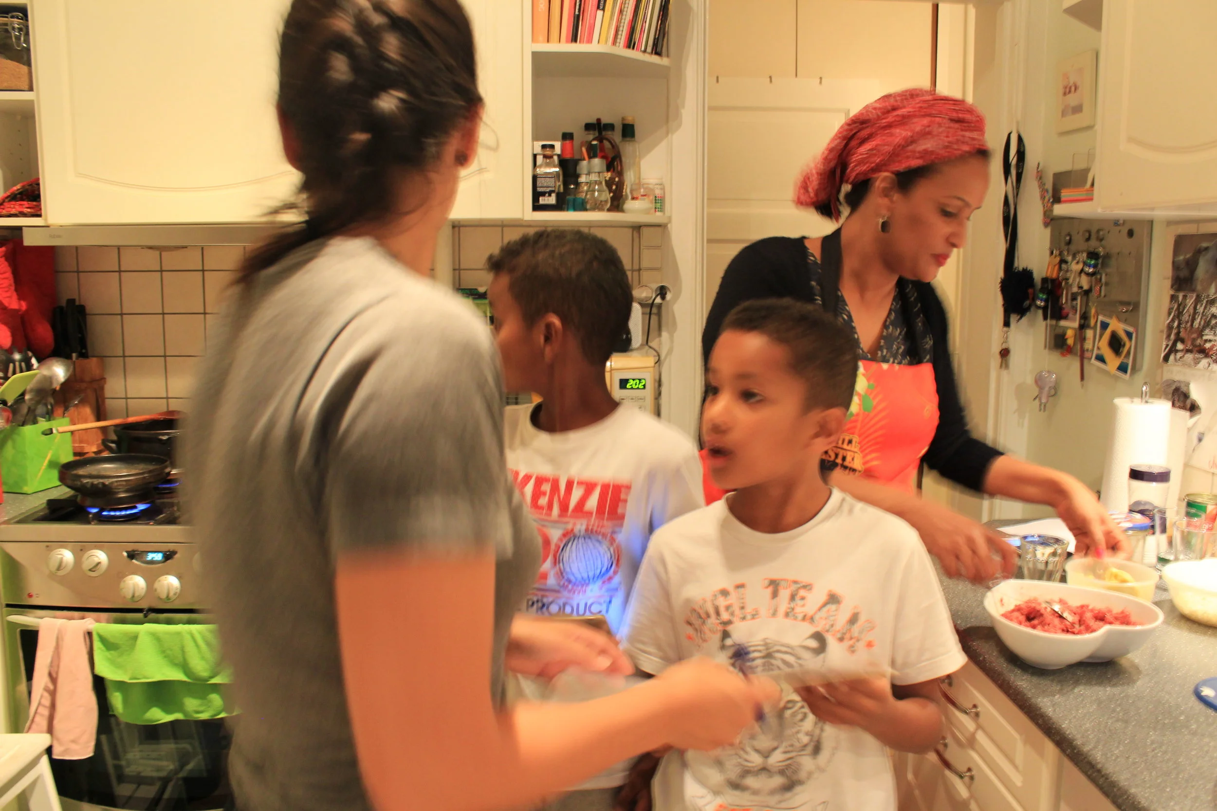 A busy mother of three