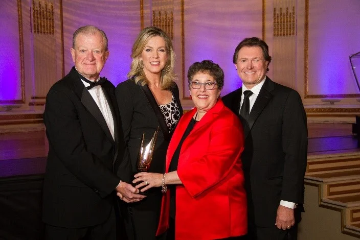 Jim Thompson, President, Broadcasters Foundation of America; Deborah Norville, Anchor, Inside Edition; Emily Barr, President/CEO Graham Media Group; Dan Mason, Chairman, Broadcasters Foundation of America