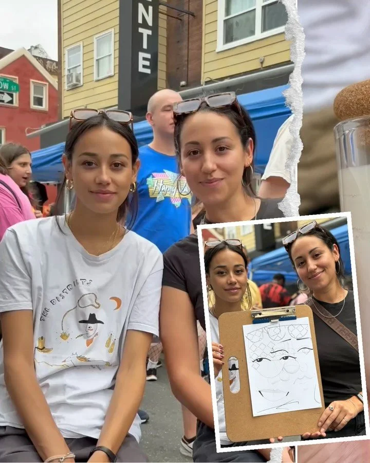 Good weather, good people, good vibes&mdash;keeping the art game strong ✍️👀

Quick recap from End of Summer Block Party last weekend. Thanks to everyone who dropped by for a caricature and some of my other work on display. Shoutout to @milkboysouths