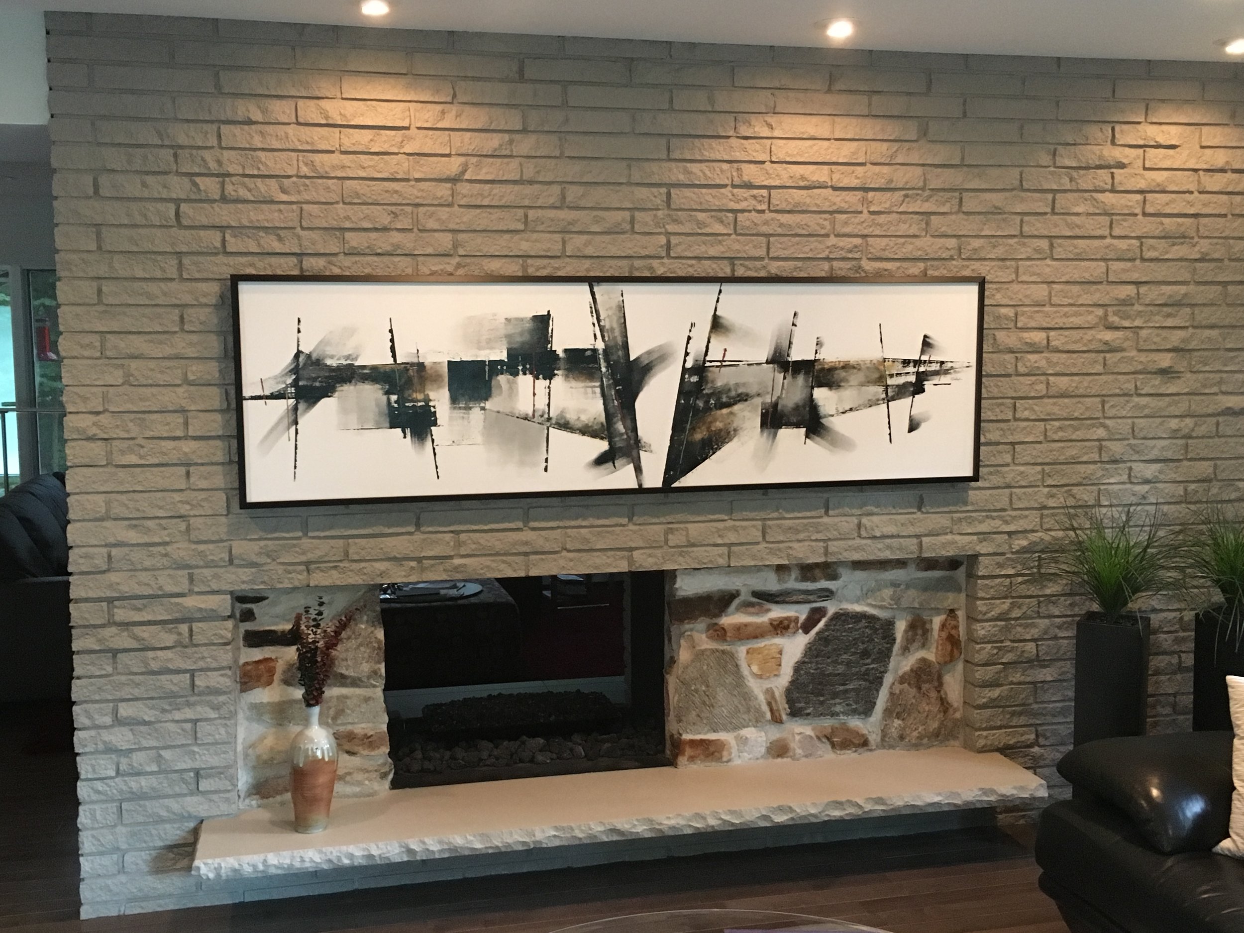   Tectonica #11    oil on board 80”x20”  Collection of Mr. &amp; Mrs. Michael Brown 