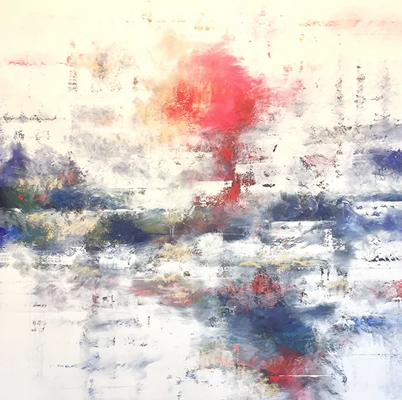   Atmos #4    oil on board 36”x36”  Collection of Mr. Randall Braaksma &amp; Mrs. Laurie Beyer 