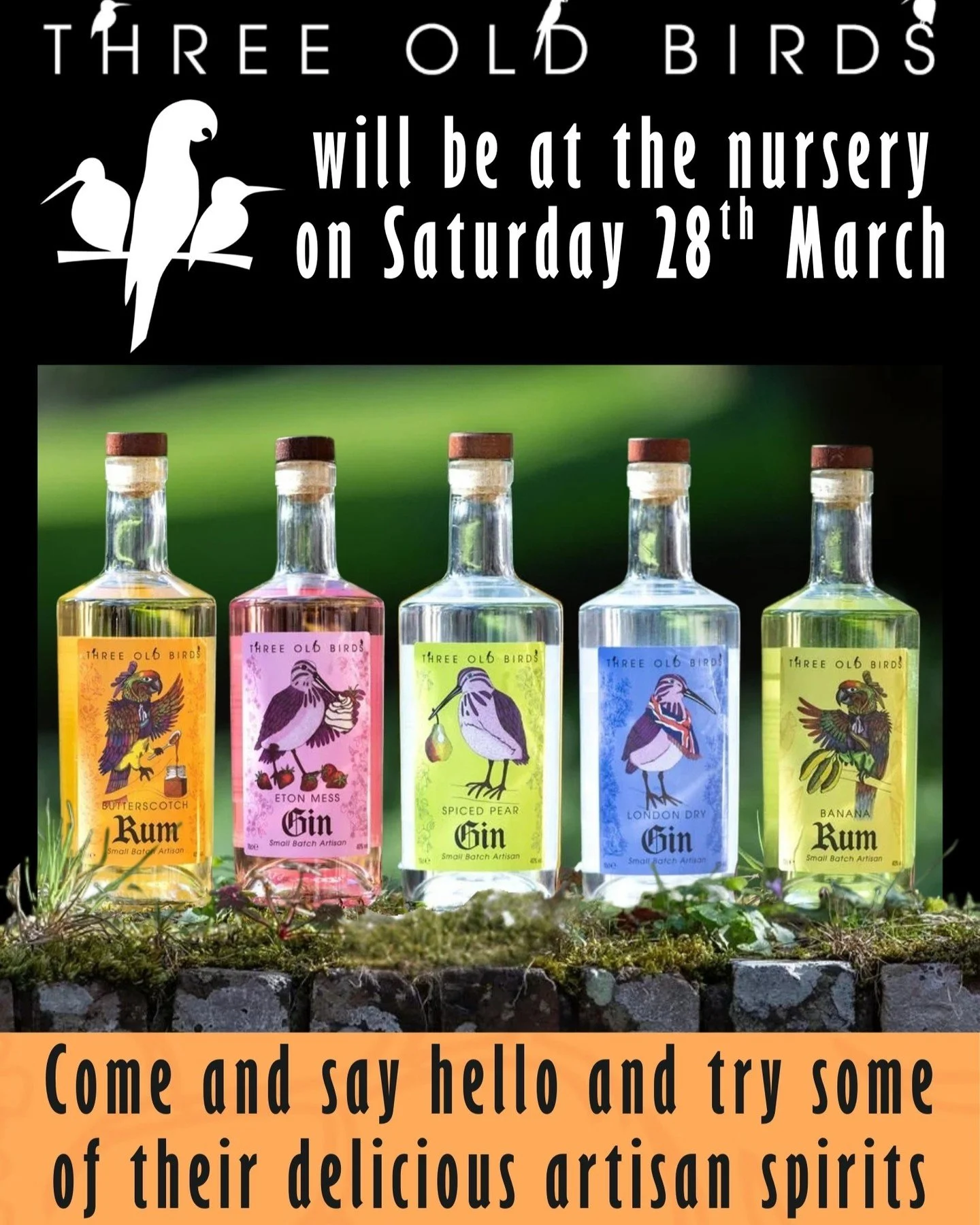 Come and say hello and try some of their delicious artisan spirts!!😍