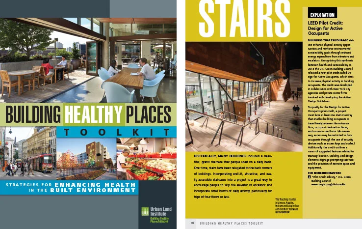 Book Design Portfolio: Architecture, Urban Development Book: Building Healthy Places Toolkit