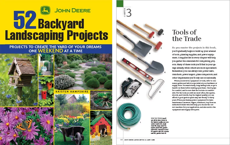 Book Design Portfolio: Home and garden design book: 52 Backyard Landscaping Projects