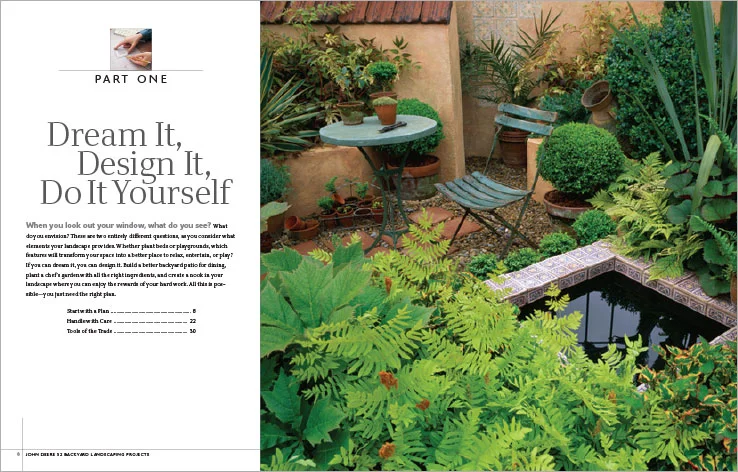 Book Design Portfolio: Home and garden design book: 52 Backyard Landscaping Projects