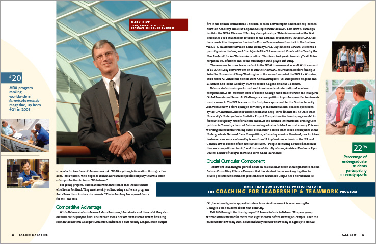 Corporate Annual Report Portfolio: President's Report: Babson College.