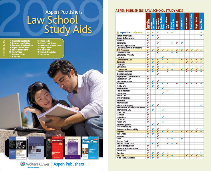 Program & Catalog Design: Law School Book Catalog: Wolters Kluwer