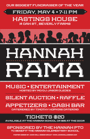 Posters & Signage Design Portfolio: Hannahrama Poster: Hannah Elementary School.