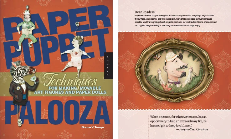 Book Design Portfolio: Arts & Crafts Book: Paper Puppet Palooza