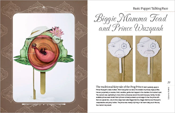 Book Design Portfolio: Arts & Crafts Book: Paper Puppet Palooza