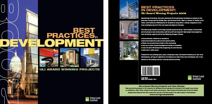 Book Design Portfolio: Architecture, Urban Development Book: ULI Awards Book