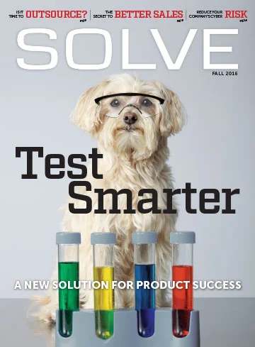 A year's worth of SOLVE magazine covers.