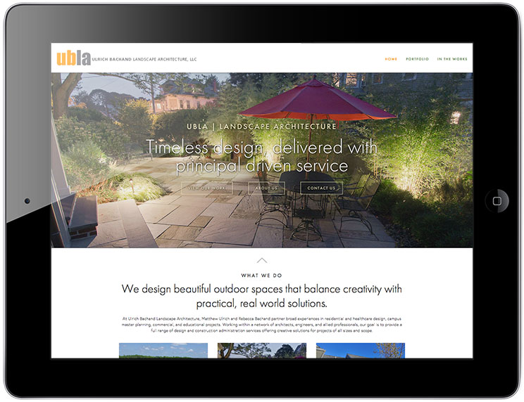 UBLA Landscape Architecture website