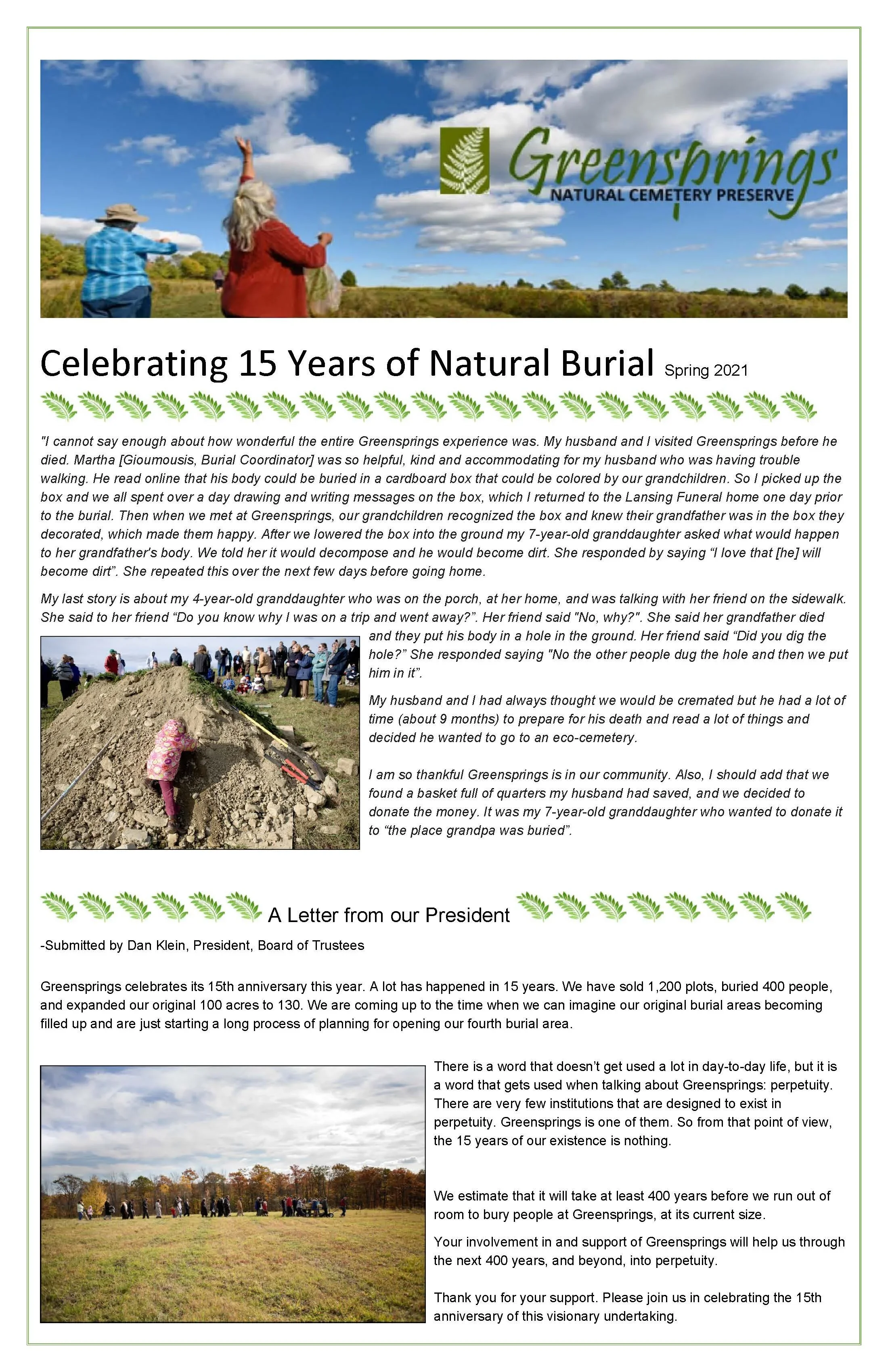 Spring Newsletter (2021)