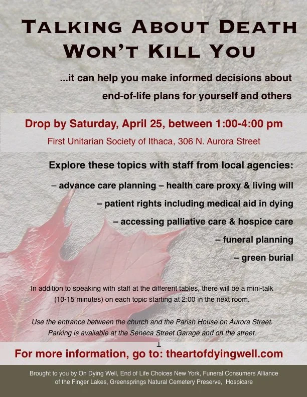 Talking About Death Won't Kill You