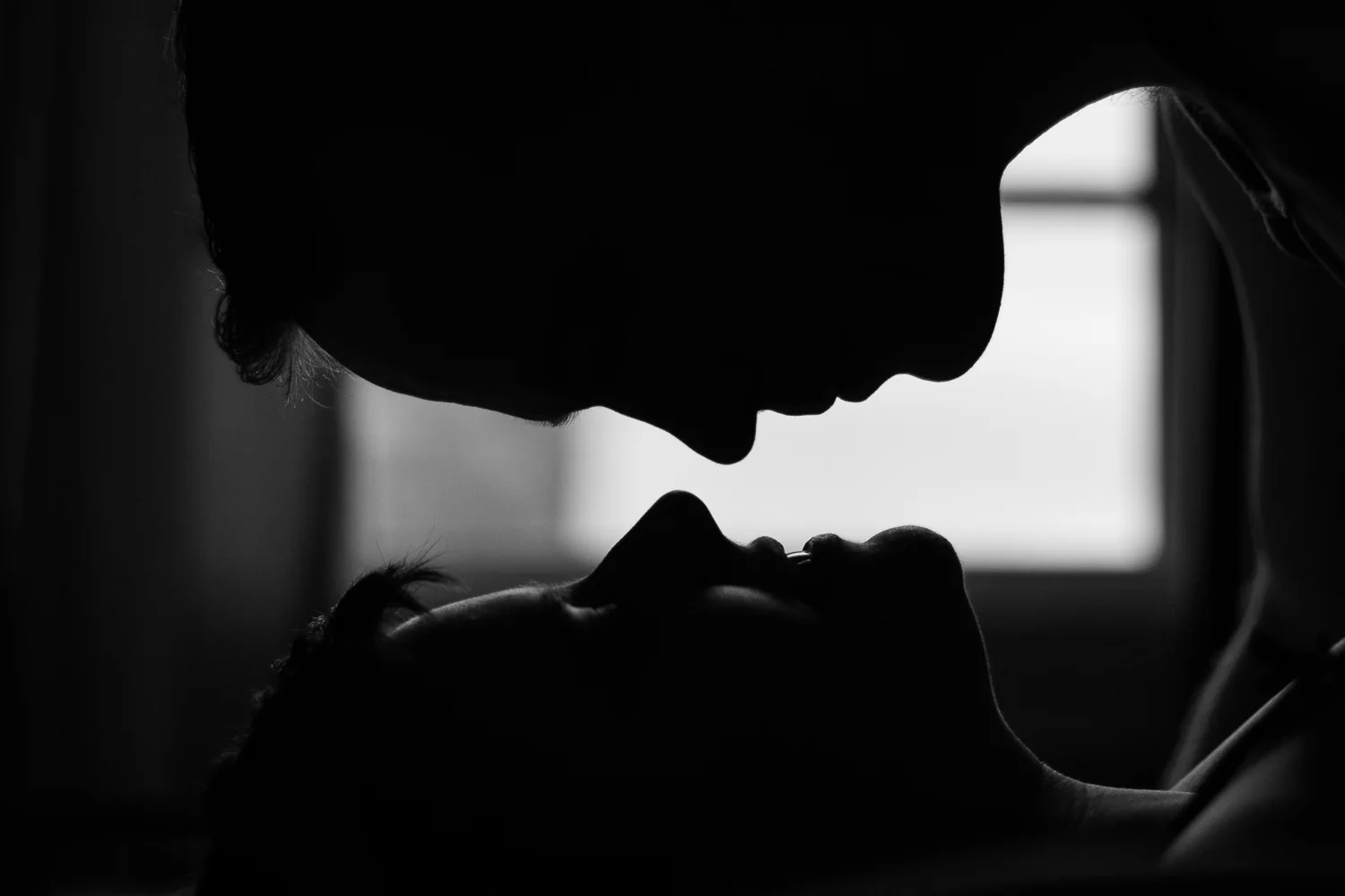 Kiss Me | Main Line Philadelphia Couples Boudoir Photographer