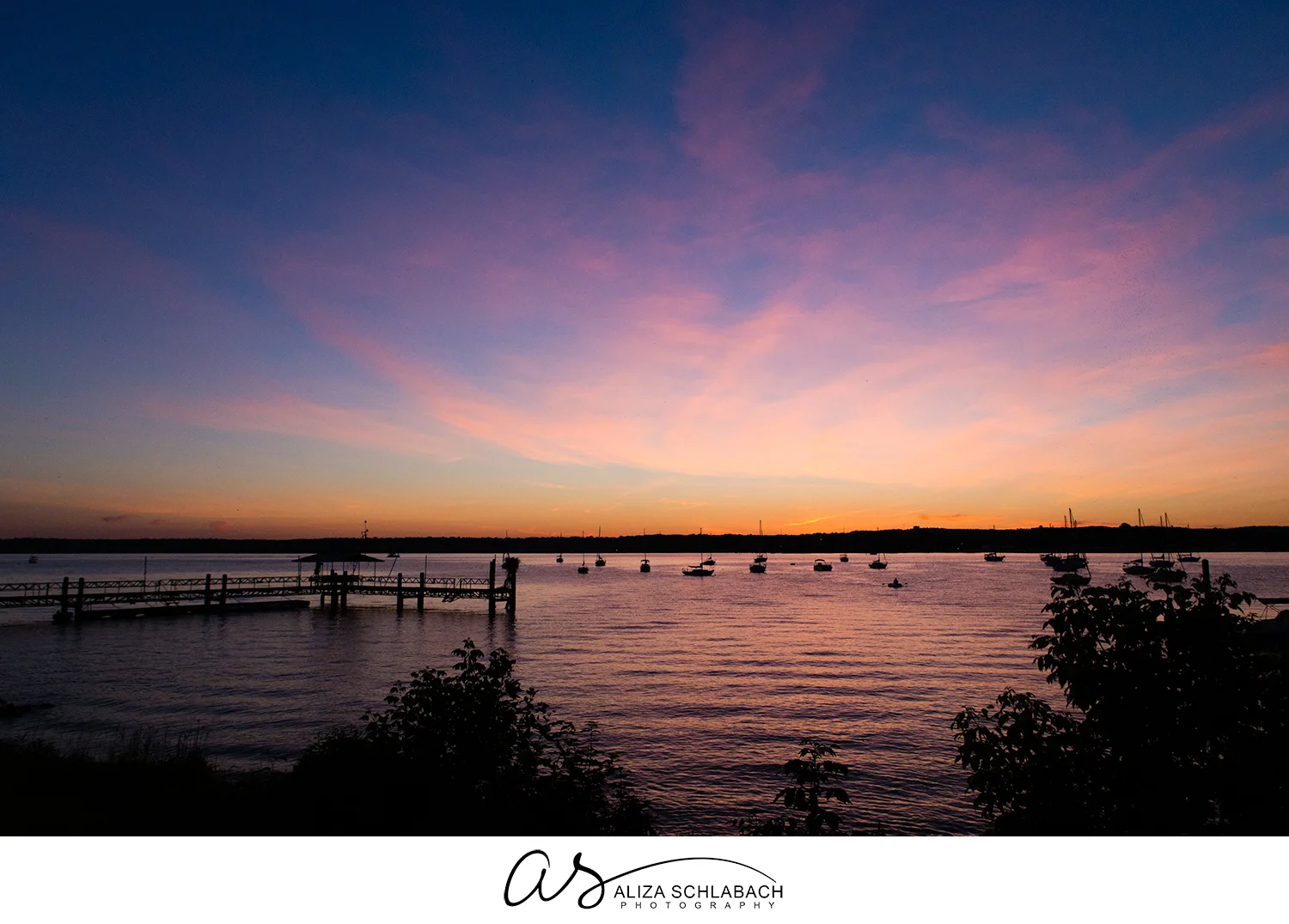 Photograph of the Chesapeake Bay at dusk
