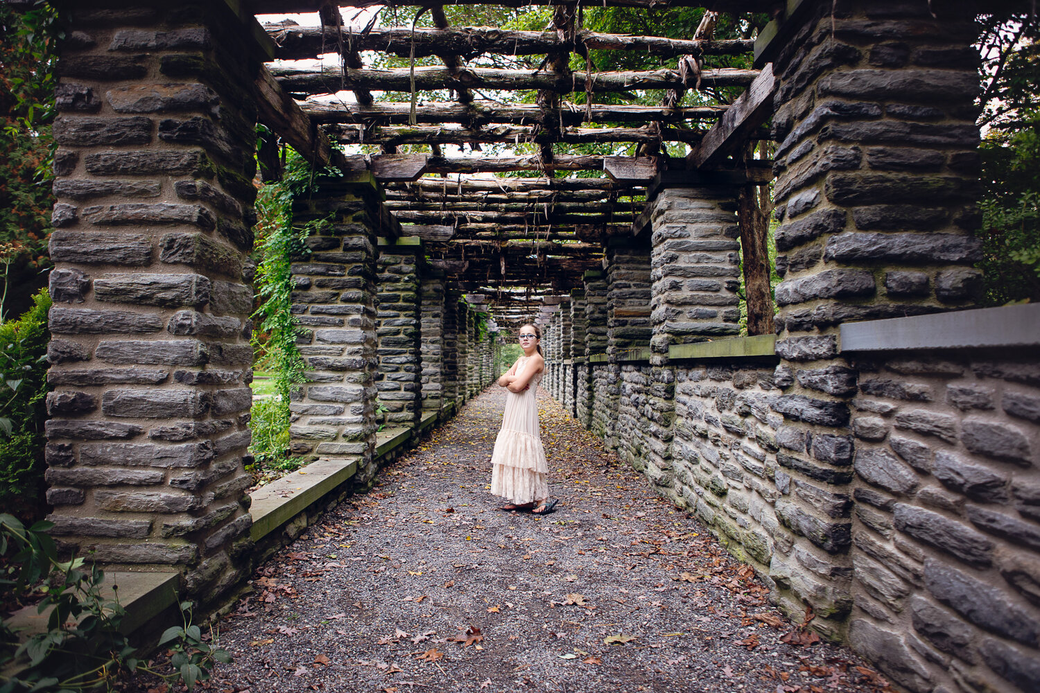 Portrait of a girl at Stoneleigh in Villanova