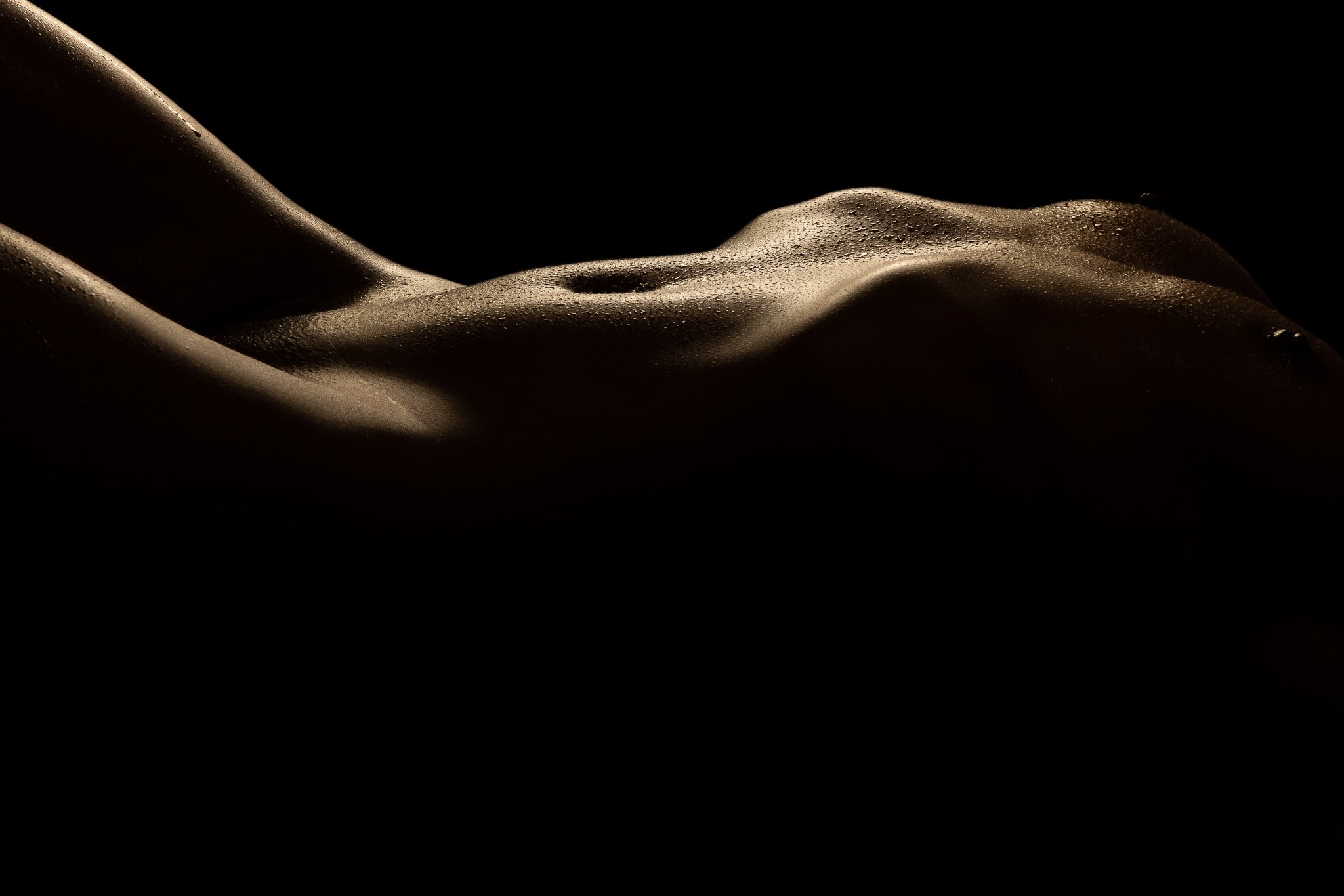Nude silhouette boudoir photo