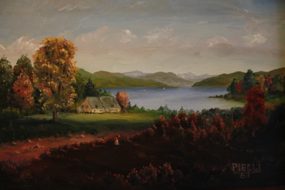 A Hudson River scene by Eugene Pielli