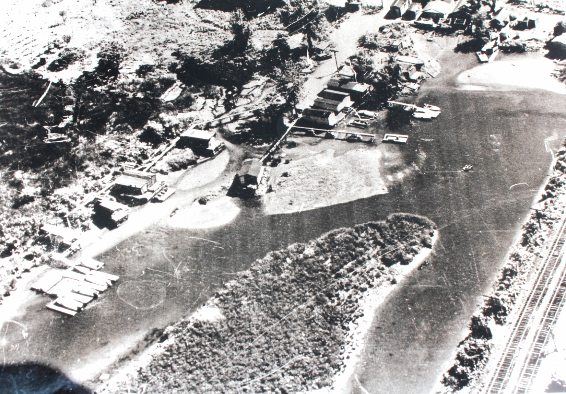 An aerial photo of Shantytown in the 1960s, provided by Leo Bower.