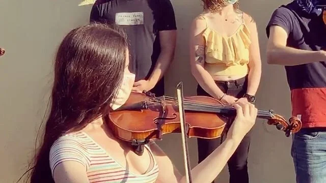 Elijah McClain played violin for shelter cats, to calm them and spread the love and healing power of music. 🎻 
I like to think that in peacefully gathering and improvising music together, we honored the treasured memory of this young man and made a 