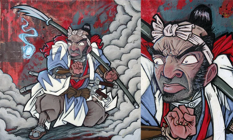 Samurai with Kitsune