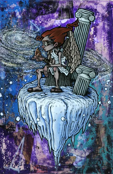 Icarus, Isolated on an Intergalactic Island of Ice, Imparted Intelligent Ideas Into the Intellect of an Imperial Insect