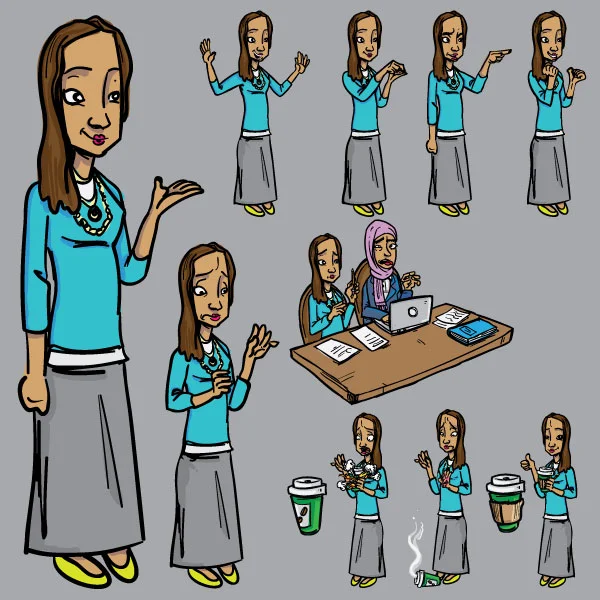 Character Design for E-learning Videos