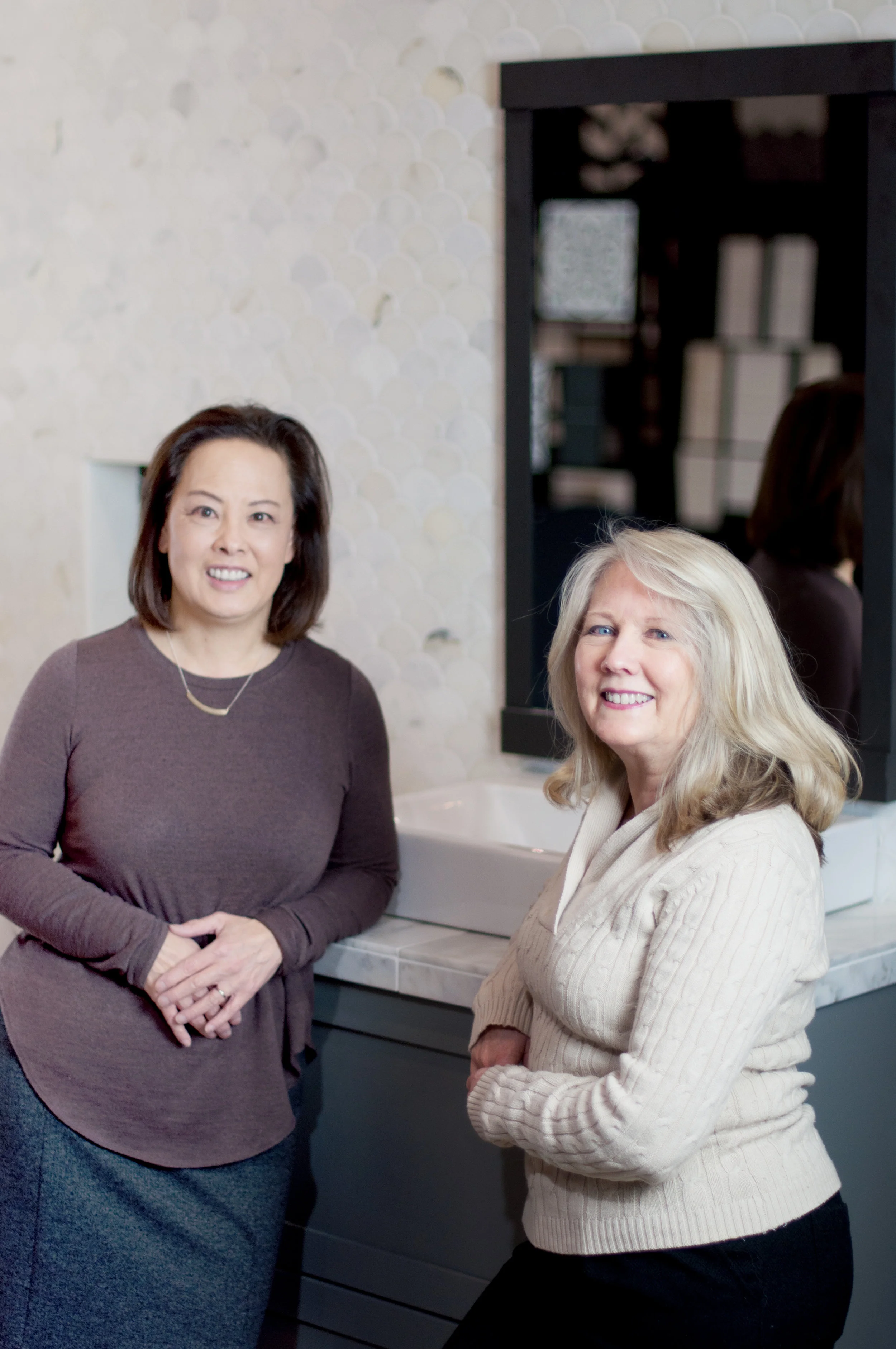 Caryl and Diana In Front of Bathroom Vignette Not Edited.jpg
