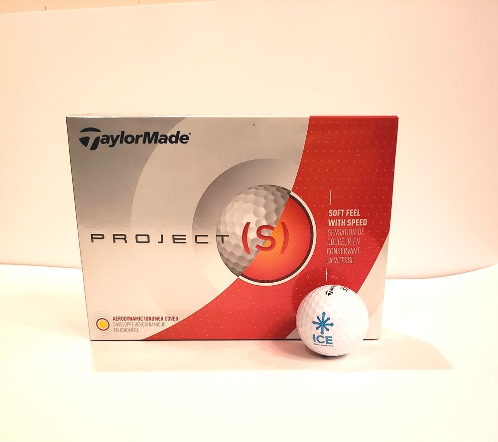 ICE Golf Academy logo Taylormade Project (S) Golf Balls (Dozen