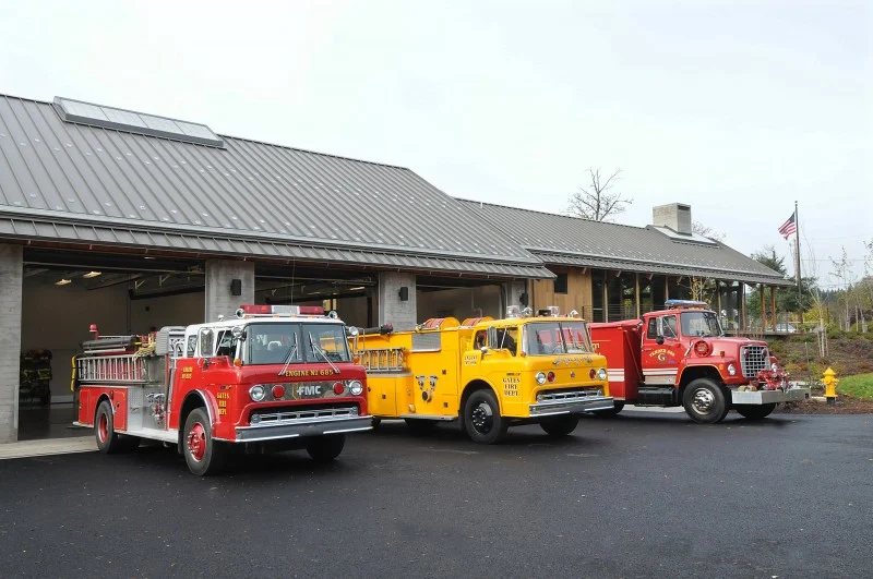 gates fire hall- fire trucks!