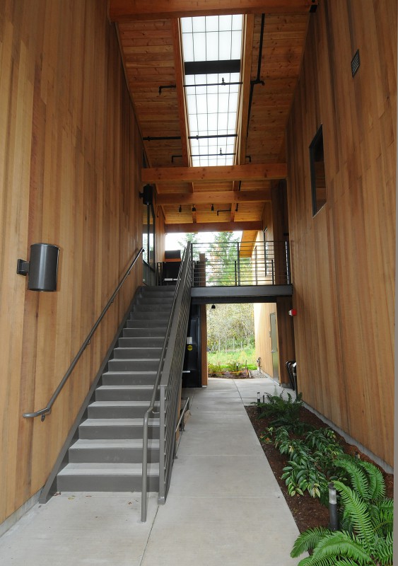 gates fire hall- outdoor connecting space