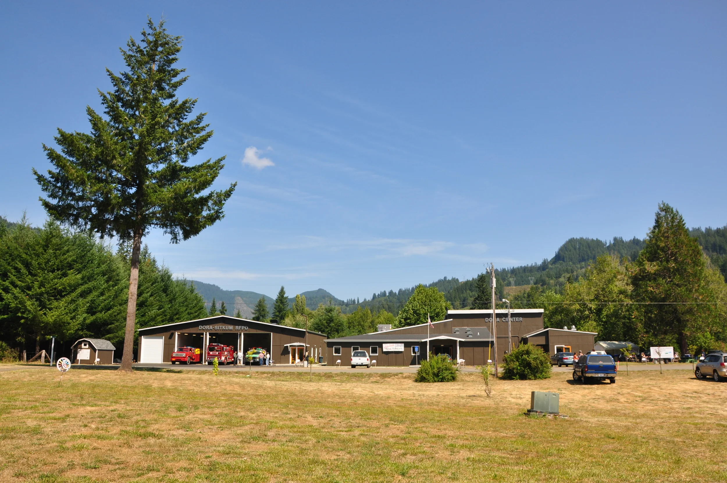 dora fire station + library- dora, oregon