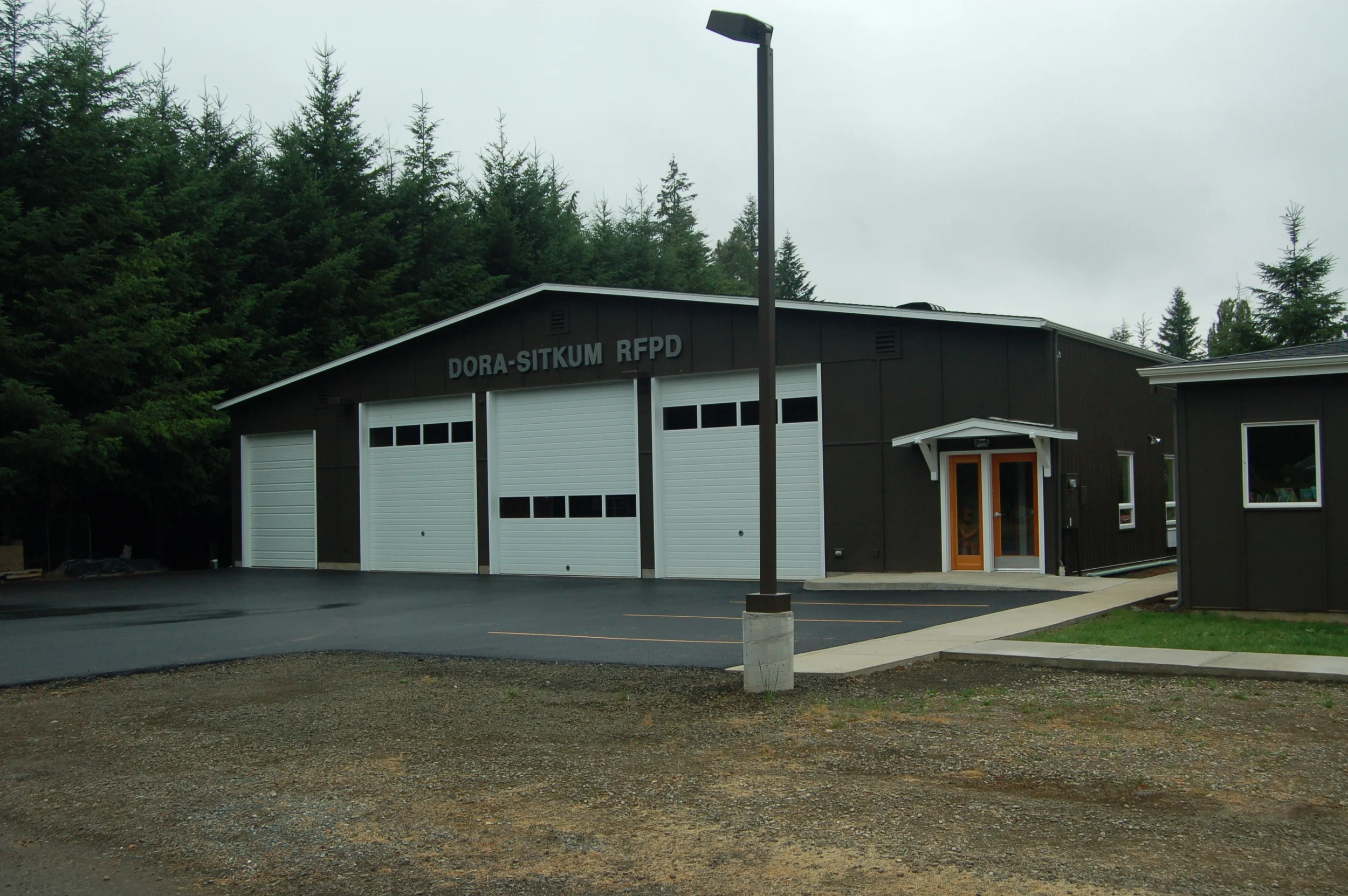dora fire station + library - dora, oregon