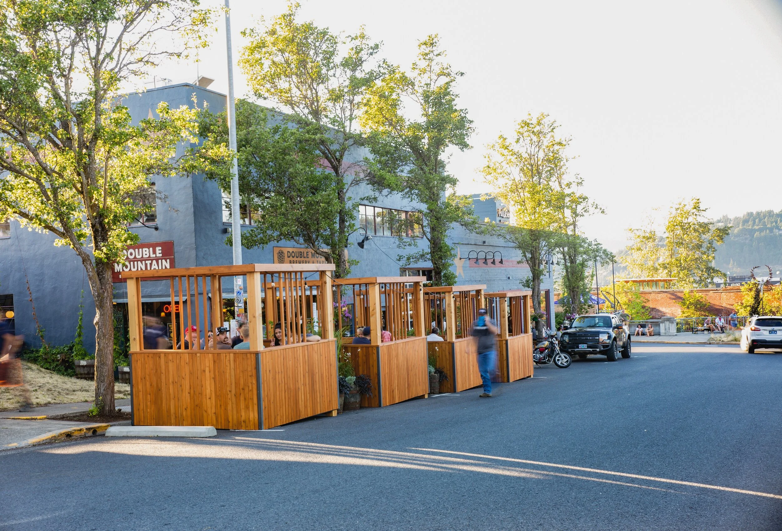 double mountain parklet - hood river, oregon