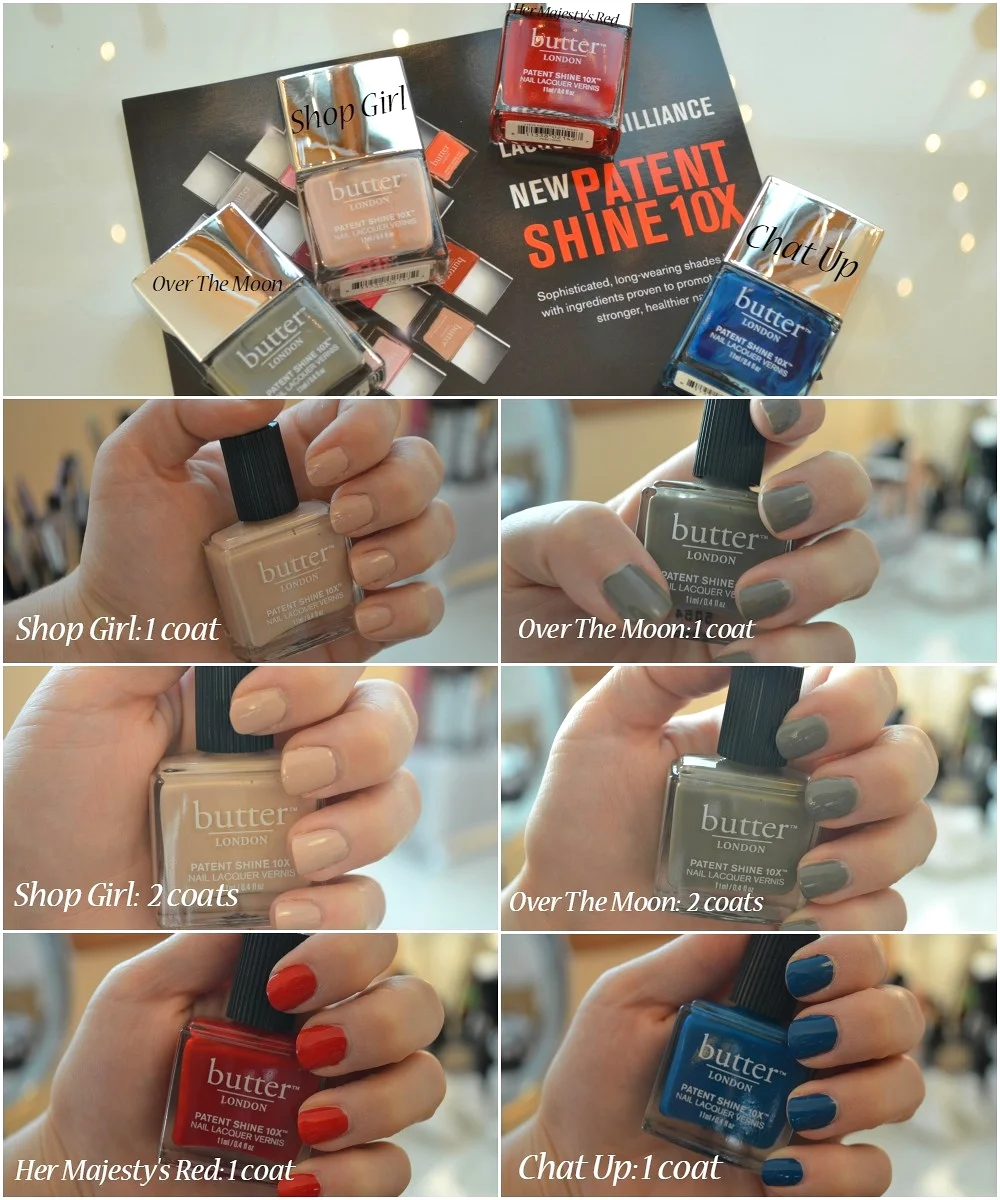 Shop Girl Patent Shine 10X Nail Lacquer: http://bit.ly/1GXTmm8 , Her Majesty's Red Patent Shine 10X Nail Lacquer: http://bit.ly/1FlwWnn , Chat Up Patent Shine 10X Nail Lacquer: http://bit.ly/1Gsc41P , Over The Moon Patent Shine 10X Nail Lacquer: http://bit.ly/1IO55kI