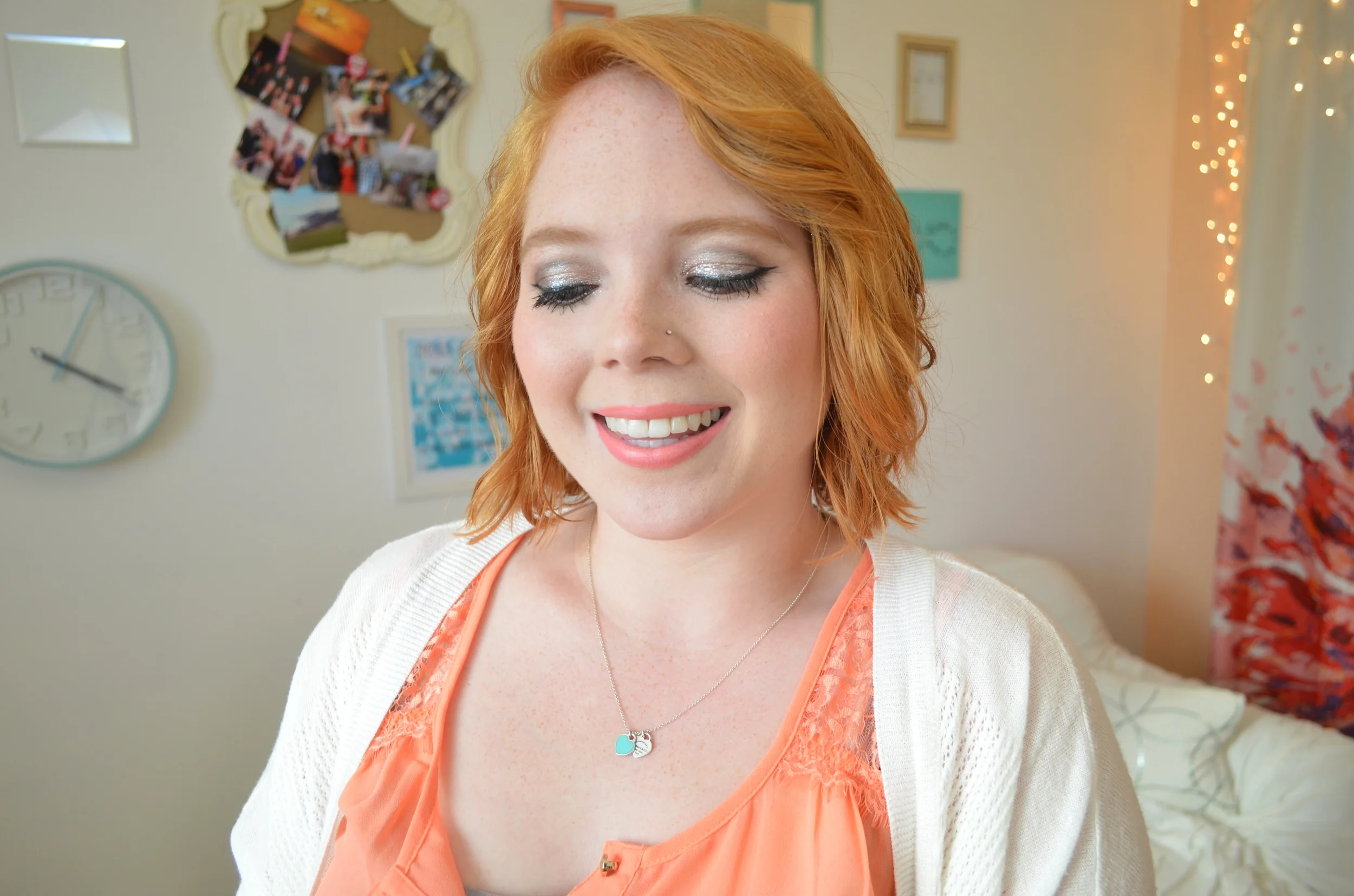 After mask with makeup 