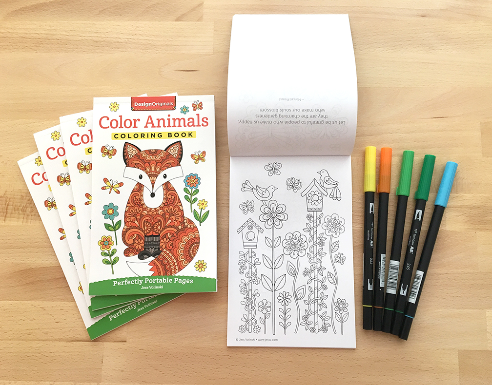 Color Cute Coloring Book: Perfectly Portable Pages (On-the-Go