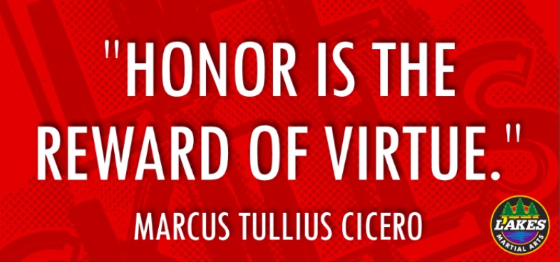 Honor means doing the 'right' thing.