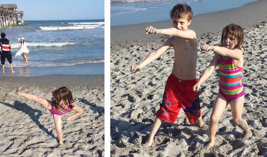 Andrew & Shayna, both Lakes Martial Arts Karate Kids, went to Orlando to visit family in March and practiced on the beautiful Cocoa Beach. What a great way to celebrate their first time to the ocean!