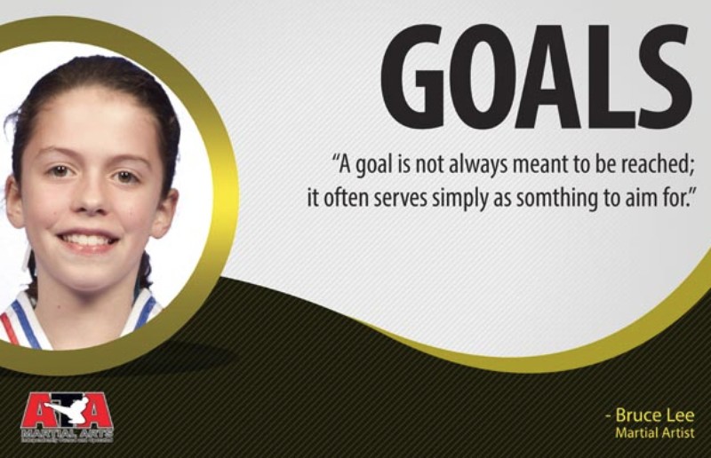 Bruce Lee once said "A goal is not always meant to be reached; it often serves simply as something to aim for."