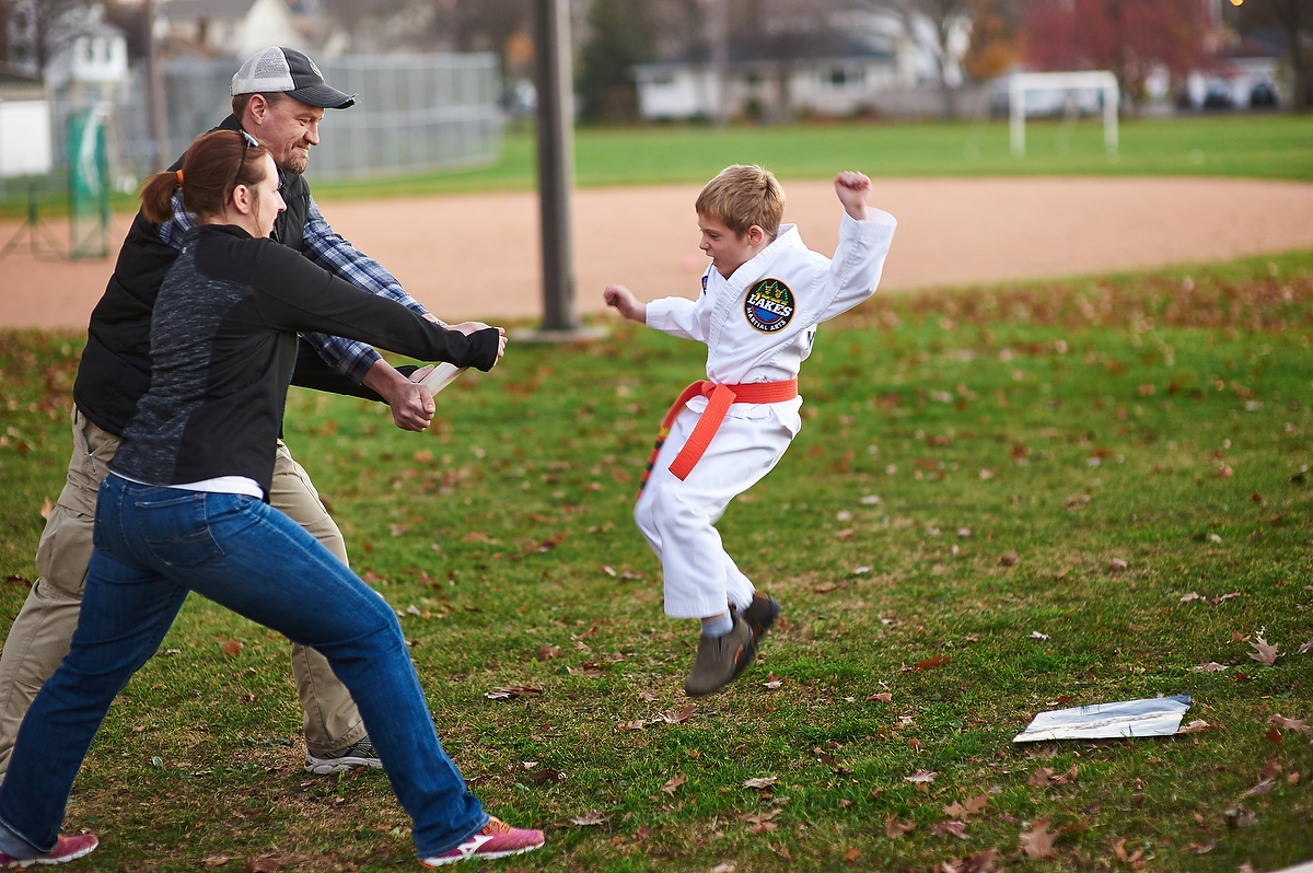 tyler goes airborne. you can see his focus and determination!