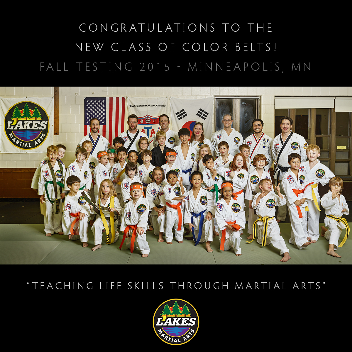 Lakes Martial Arts Fall Testing 2015 in Minneapolis, MN.