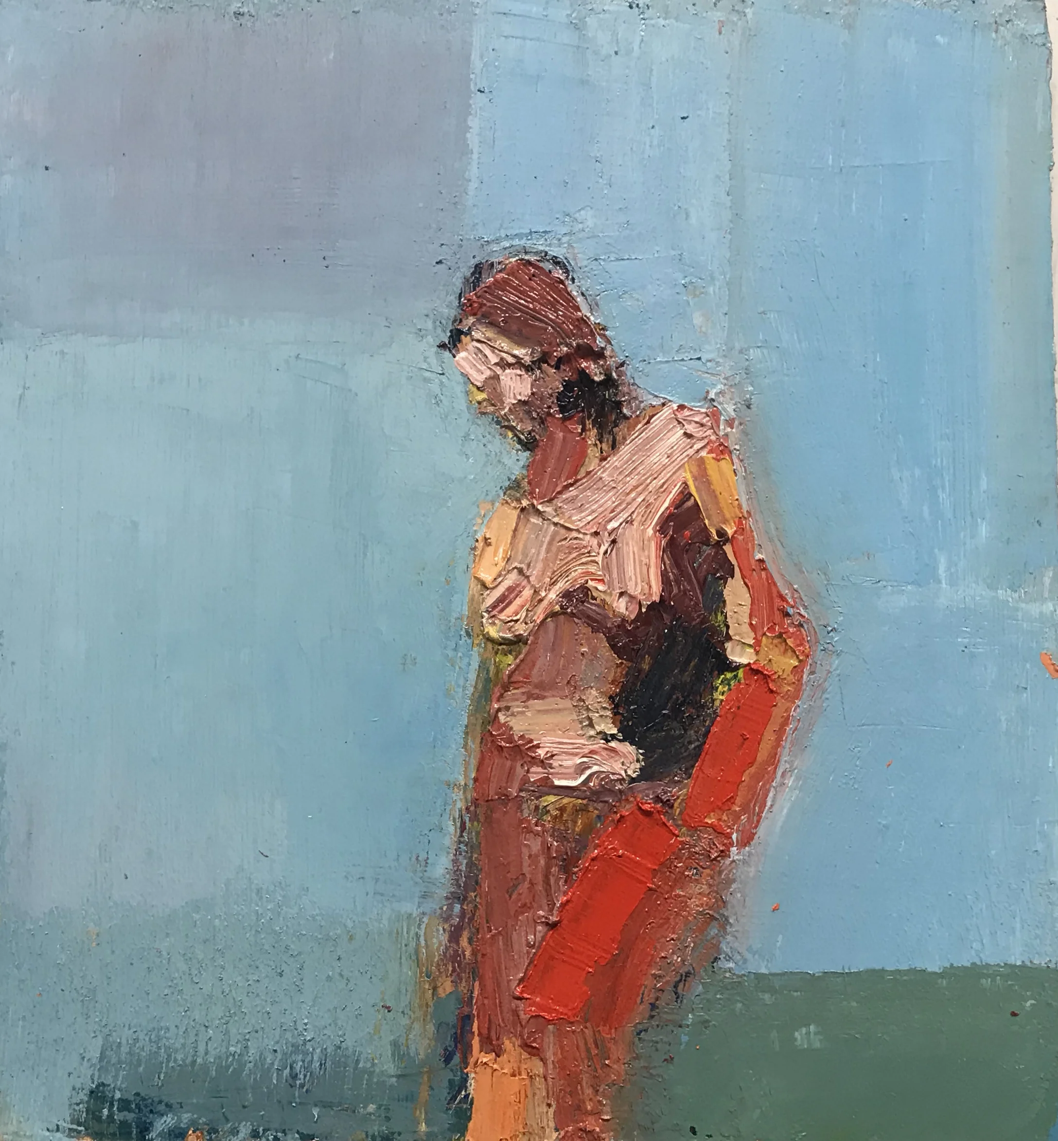 Figure In Blue