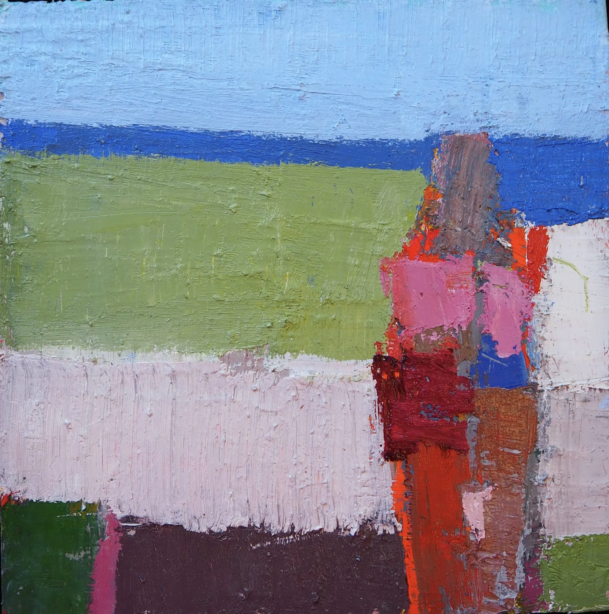 Beach Grasses with Pink Light  |  12 x 12