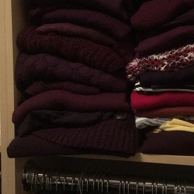 My closet. Any question what my favourite colour might be? I didn&rsquo;t think so.