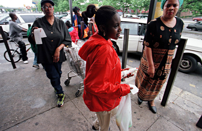 Shavonna shops for some of her favorite snacks in her Jackson Heights neighborhood.
